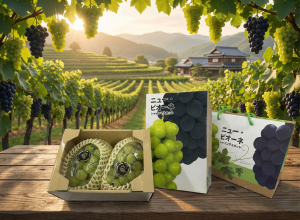 葡萄-1 翡翠般的翠綠寶石・嚴選頂級麝香葡萄禮盒|甜心水果